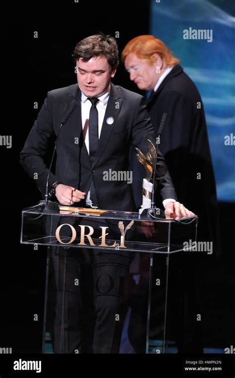 World's known Polish actor Andrzej Seweryn as Donald Trump during Orly ...