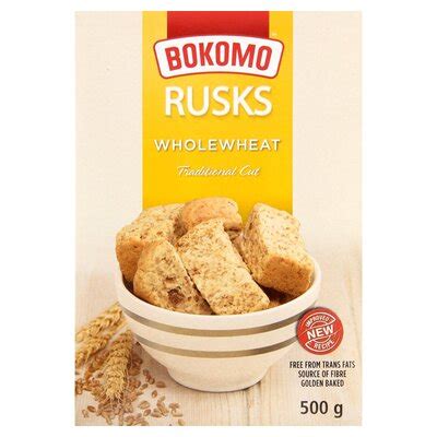 Bokomo Whole Wheat Rusk G Pnp