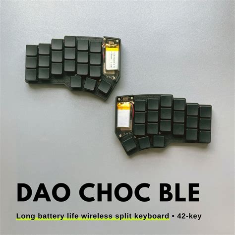 Buy Pre Soldered Wireless Dao Choc Ble Keyboard Low Profile Hotswap