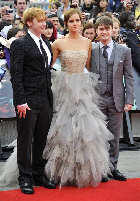 Harry Potter Stars Daniel Radcliffe Emma Watson Rupert Grint Then