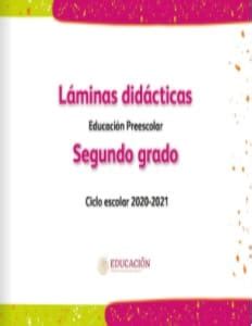 Preescolar Láminas didácticas Segundo 2020 2021 Examen trimestral de