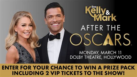 ABC7 wants to give you a chance win VIP tickets to "LIVE's After Oscar Show" - ABC7 Los Angeles