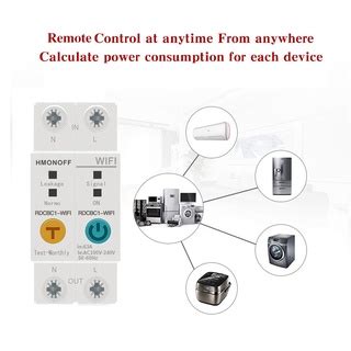 Ewelink Single Phase Din Rail Wifi Smart Energy Meter Leakage