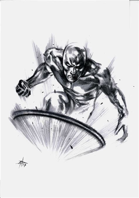 Gabrieledellotto Silver Surfer Convention Sketch