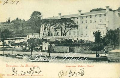 Stanbul Tarabya S Mer Palas Oteli Kartpostal Hotel Summer Palace