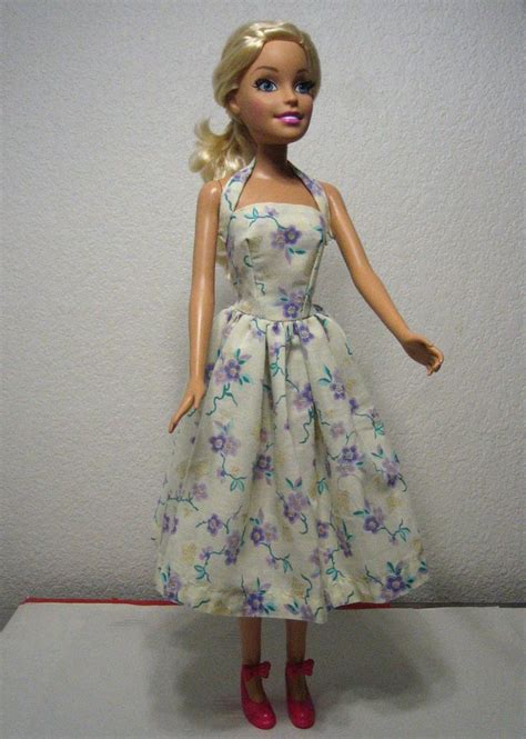 Free Pattern For Barbie 28 Inch Fifties Style Sundress Sewing Barbie