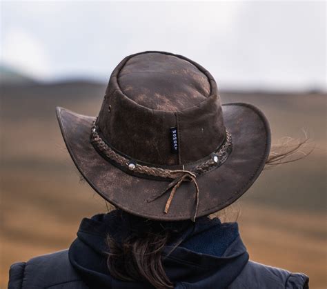 Wombat Foldable Leather Hat The Wilds Full Grain Leathers Etsy Ireland