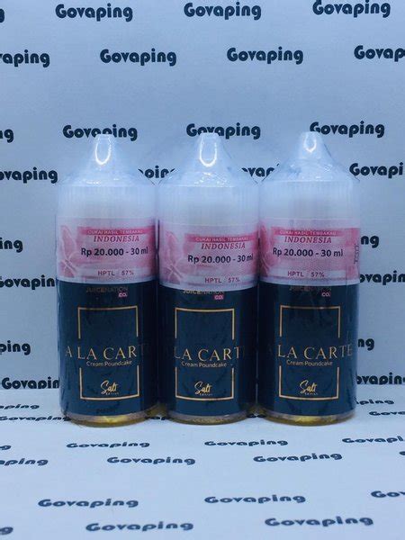 Jual Ala Carte Cream Poundcake Salt Nic Premium Liquid Pod Di Lapak