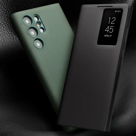 Qialino Genuine Leather Smart Case For Samsung Galaxy S23 S23+ Plus ...