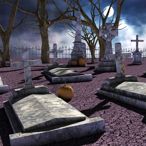 3d Model Cemetery Gravestone Turbosquid 1499717