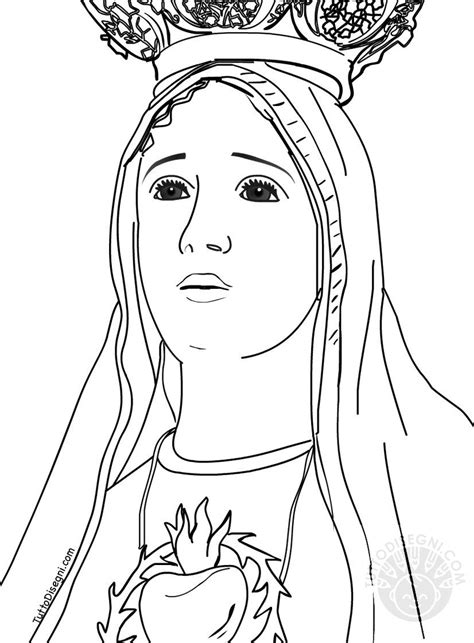 Disegno Di Madonna Di Fatima Da Colorare Disegni Da Colorare E The