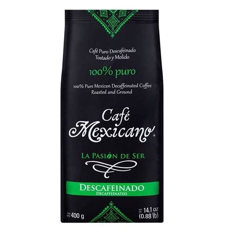 Café molido Mexicano tostado descafeinado 400 g Walmart