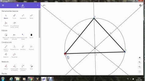 Geogebra C Mo Averiguar Los Centros De Un Tri Ngulo Youtube