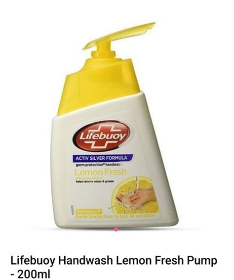 Lifebuoy Lemon Fresh Hand Wash Pump 95 Tk