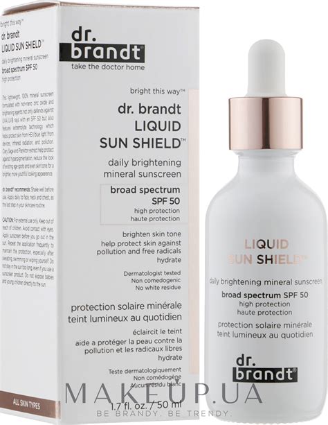 Dr Brandt Liquid Sun Shield Spf 50 Минеральный солнцезащитный крем