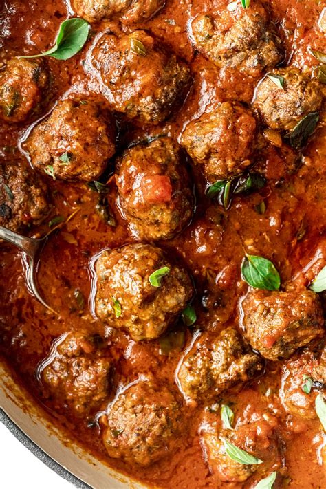 Meatballs In Marinara Sauce The Whole Cook