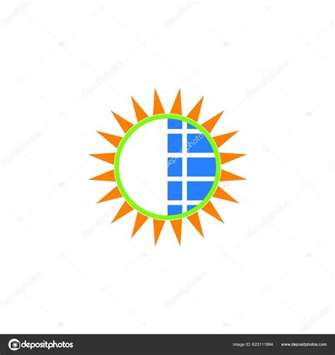 Solar Energy Logo Vector Stock Vector By ©yayimages 623111994