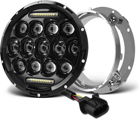 Amazon TURBO SII DOT Approved 7Inch 75W Led Headlight With 7Inch