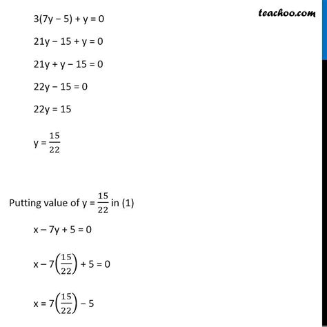 Misc 5 Find Equation Of Line Parallel To Y Axis And Drawn