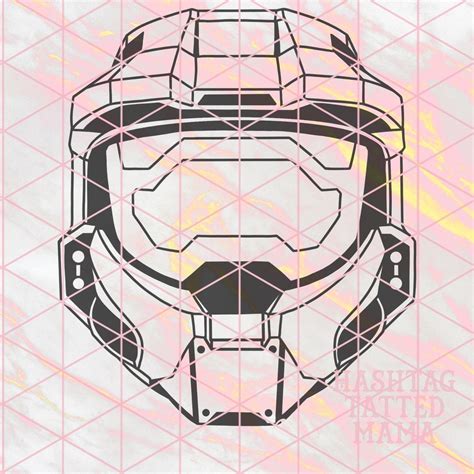 Master Chief Helmet Decal Halo Decal Halo Sticker Halo Etsy