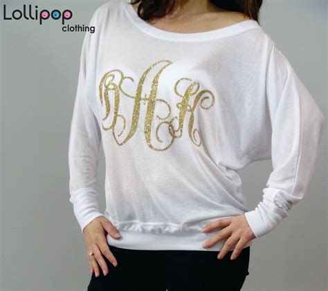 Womens Monogrammed Shirts Personalized Womens Shirts Long