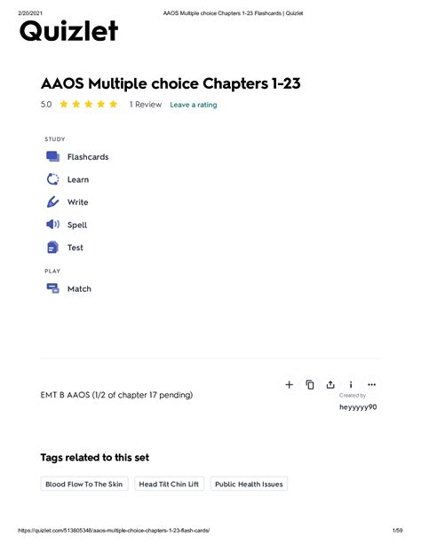 Aaos Multiple Choice Chapters 1 23 Flashcards Quizlet Scholarfriends