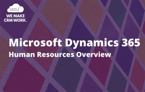 Microsoft Dynamics Human Resources Overview Omi