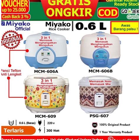 Jual Rice Cooker Magic Mini Miyako L Mcm Psg