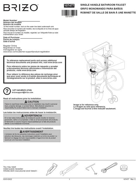 Brizo Vettis 65088lf Nk Manual Pdf Download Manualslib