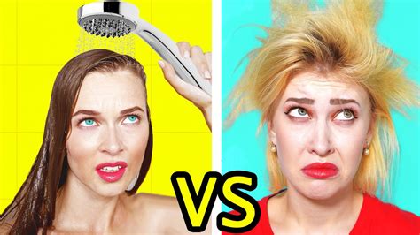 KURZE HAARE Vs LANGE HAARE PROBLEME Haar Leben Hacks Von Ideas 4 Fun