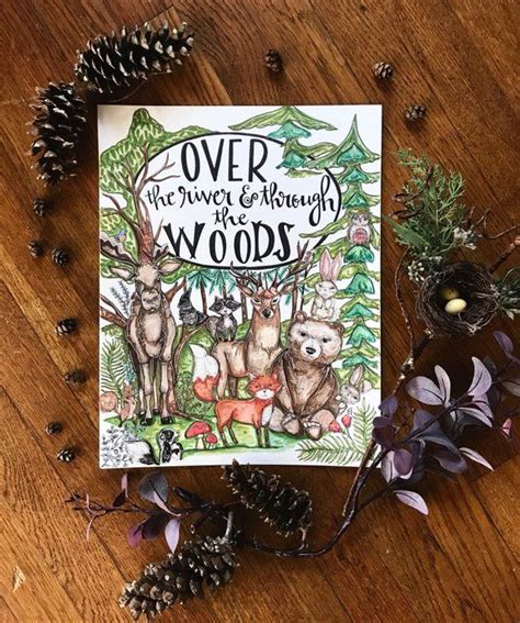 Over The River And Through The Woods Woodland Themed Nursery Etsy