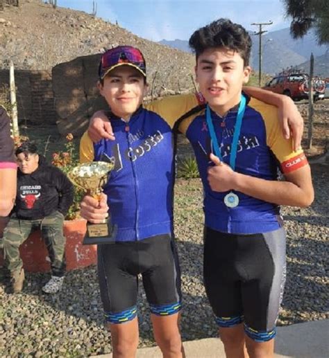 Jóvenes hermanos ciclistas tuvieron destacada participación en campeonato