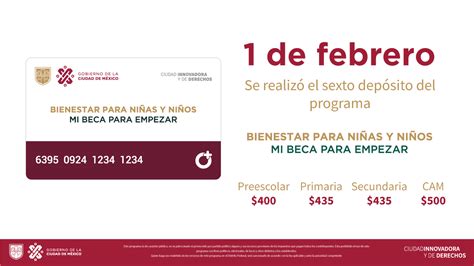 Deposito Beca Bienestar Para Ninas Y Ninos Febrero Becas M Xico