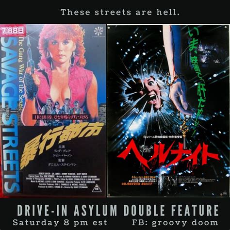 The Drive In Asylum Double Feature Savage Streets Hell Night