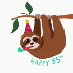 Happy Birthday Animated Upside Down Sloth GIFDB