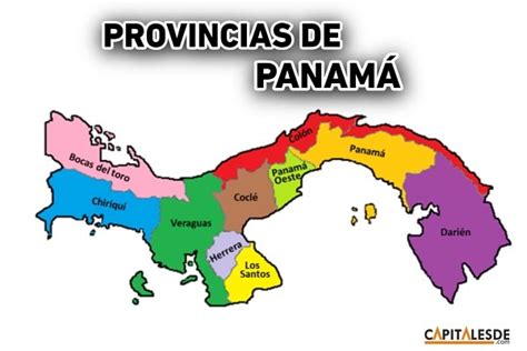 Provincias Y Capitales De Panam Capitales De