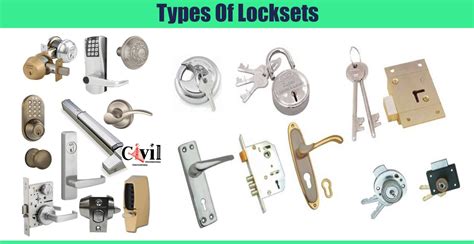 Types Of Locksets | Engineering Discoveries