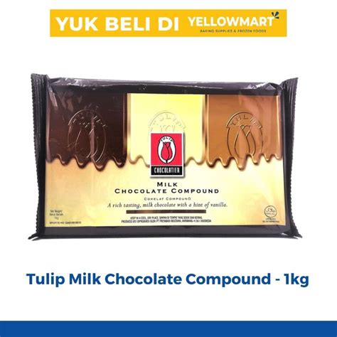 Jual Tulip Milk Chocolate Compound Kg Cokelat Susu Batangan Shopee