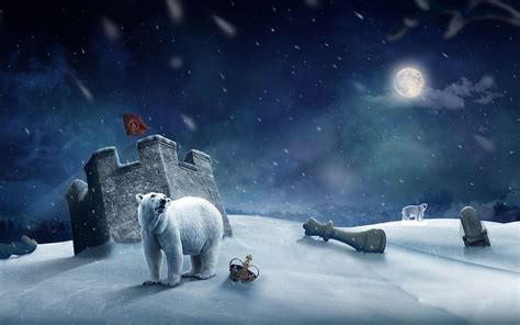 Christmas Polar Bear Wallpapers - Wallpaper Cave