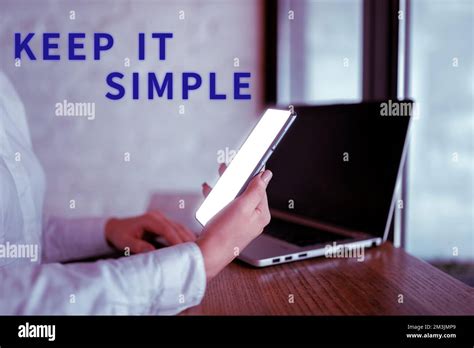 Text Caption Presenting Keep It Simple Business Concept Easy To Toss