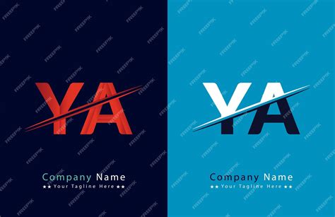 Premium Vector Ya Letter Logo Design Vector Template