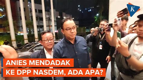 Anies Baswedan Sambangi Nasdem Tower Usai Johnny G Plate Jadi Tersangka