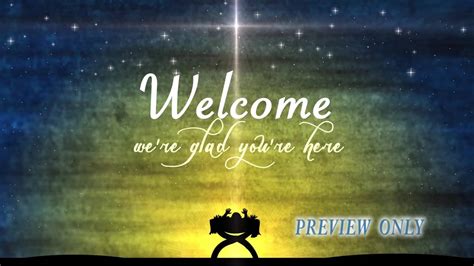 Christmas Holidays Welcome To Church Background Baby Jesus On Vimeo