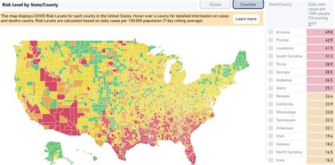 Covid 19 News & Information: Continued Worsening: 8 States Now in the Red; CA & NV Poised to ...