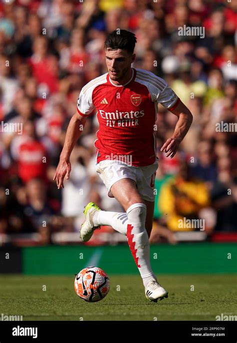 Arsenals Declan Rice During The Premier League Match At The Emirates