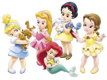 Princesas Disney Bebes Imagenes Y Dibujos Para Imprimir