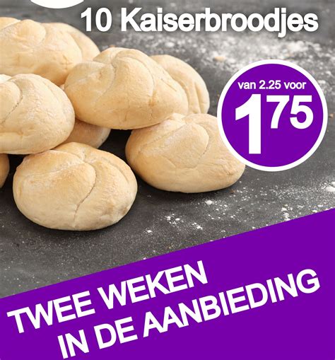 10 Kaiserbroodjes Aanbieding Bij Bakker Leo