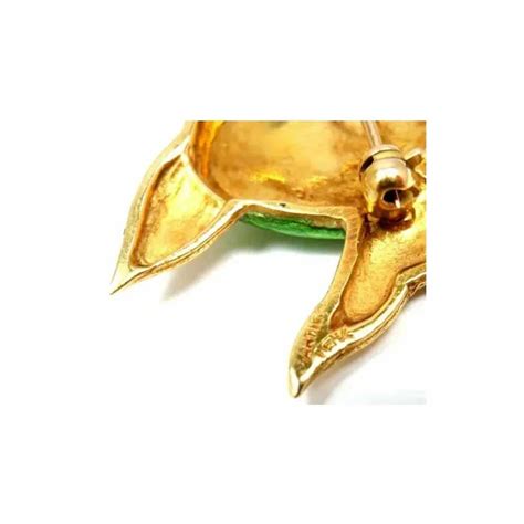 Rare Vintage Cartier 18k Yellow Gold Enamel Animalia Gem