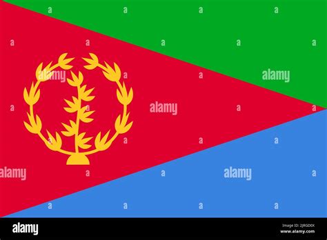 Flag of Eritrea. Eritrean national banner and patriotic symbol ...