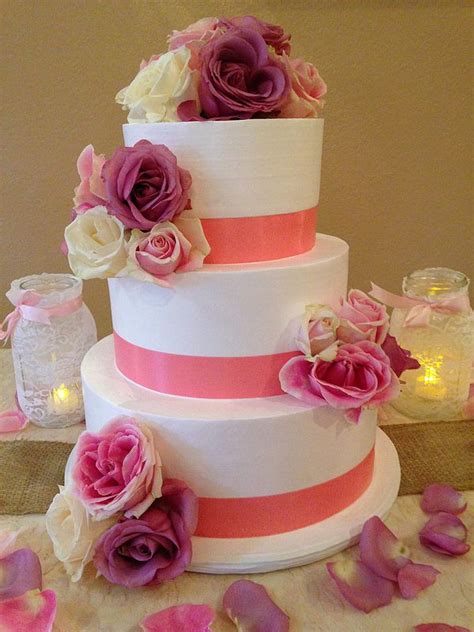 Pink And Purple Wedding Cake 2509 Wedding Cake Ribbon Purple